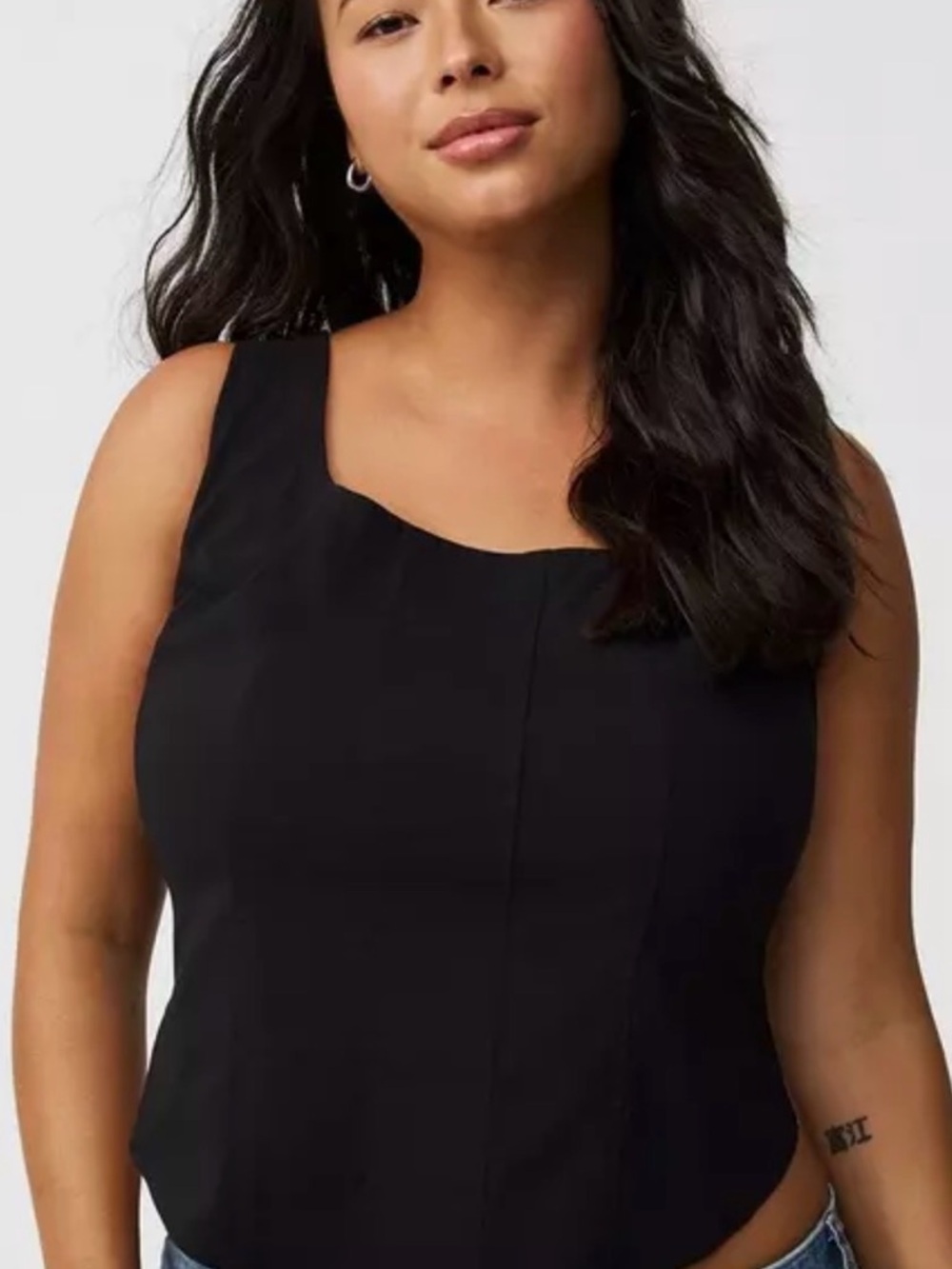 torrid • zip up corset top